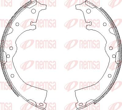 Remsa 4360.00 - Mâchoire de frein cwaw.fr