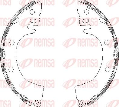 Remsa 4368.00 - Mâchoire de frein cwaw.fr