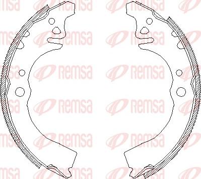 Remsa 4389.00 - Mâchoire de frein cwaw.fr