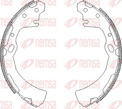 Remsa 4384.00 - Mâchoire de frein cwaw.fr