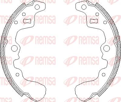 Remsa 4385.00 - Mâchoire de frein cwaw.fr