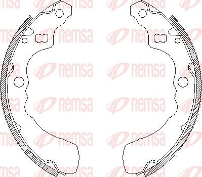 Remsa 4381.00 - Mâchoire de frein cwaw.fr