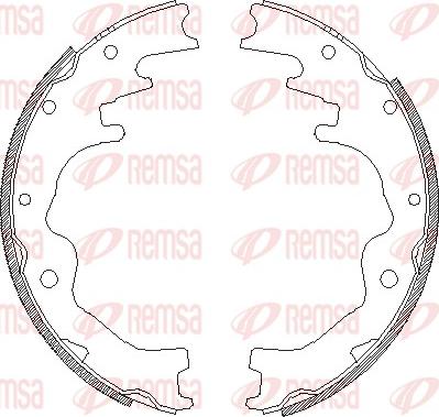 Remsa 4388.00 - Mâchoire de frein cwaw.fr