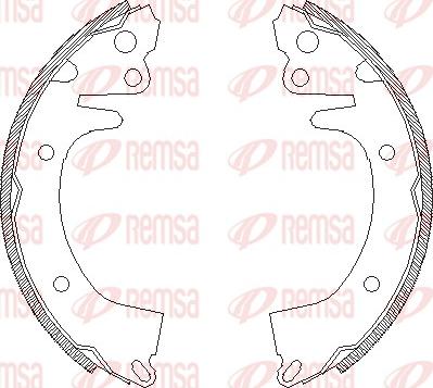 Remsa 4325.00 - Mâchoire de frein cwaw.fr