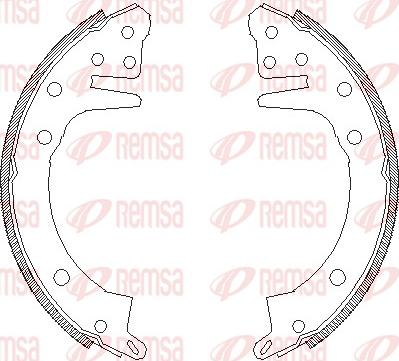 Remsa 4326.00 - Mâchoire de frein cwaw.fr