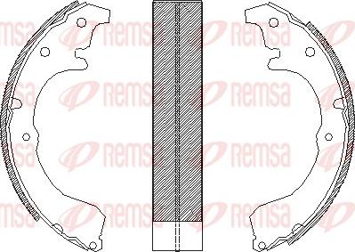 Remsa 4321.00 - Mâchoire de frein cwaw.fr