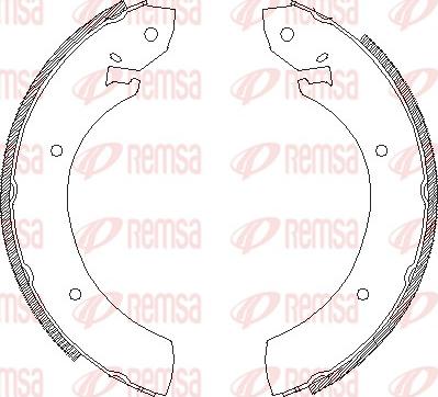 Remsa 4250.01 - Mâchoire de frein cwaw.fr