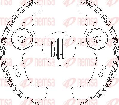 Remsa 4258.01 - Mâchoire de frein cwaw.fr