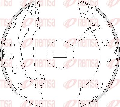 Remsa 4204.00 - Mâchoire de frein cwaw.fr