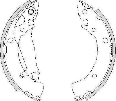 Sangsin Brake SA133 - Jeu de mâchoires de frein, frein de stationnement cwaw.fr