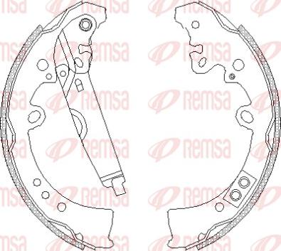 Remsa 4218.01 - Mâchoire de frein cwaw.fr