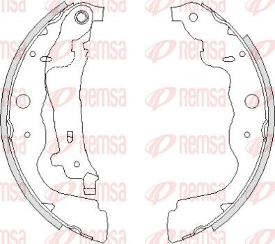 Remsa 4237.00 - Mâchoire de frein cwaw.fr