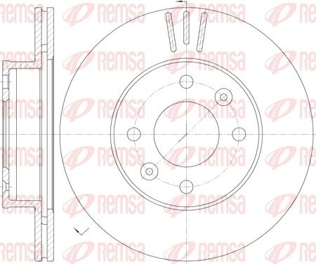 Remsa 6990.10 - Disque de frein cwaw.fr