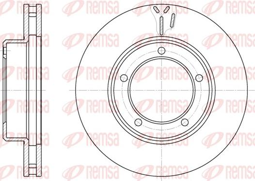 Remsa 6945.10 - Disque de frein cwaw.fr