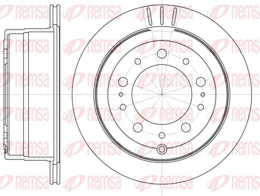 Remsa 6948.10 - Disque de frein cwaw.fr