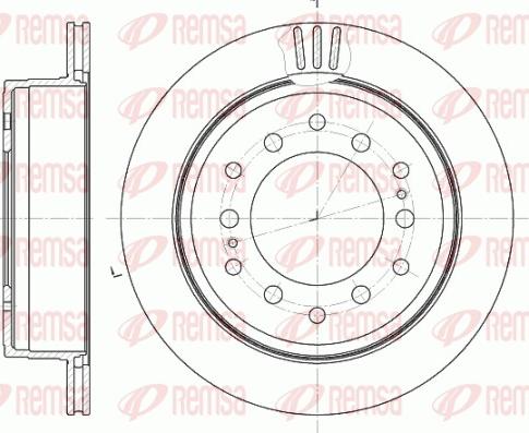 Remsa 6956.10 - Disque de frein cwaw.fr