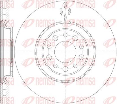 Remsa 6965.10 - Disque de frein cwaw.fr