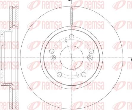 Remsa 6986.10 - Disque de frein cwaw.fr