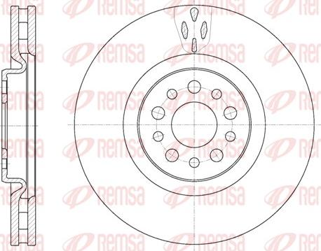 Remsa 6980.10 - Disque de frein cwaw.fr