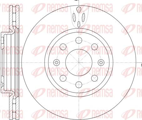 Remsa 6981.10 - Disque de frein cwaw.fr