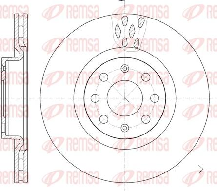 Remsa 6982.10 - Disque de frein cwaw.fr