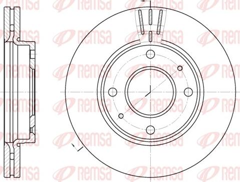 Remsa 6987.10 - Disque de frein cwaw.fr