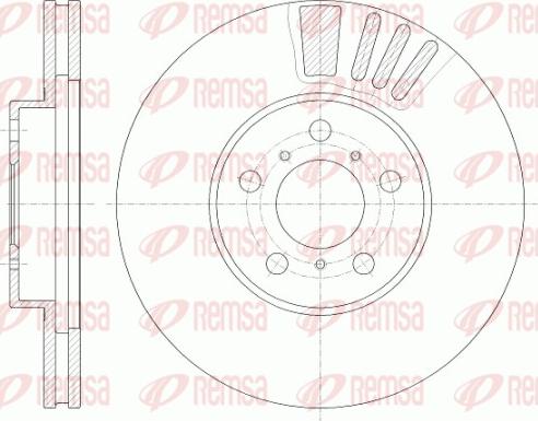 Remsa 6935.10 - Disque de frein cwaw.fr