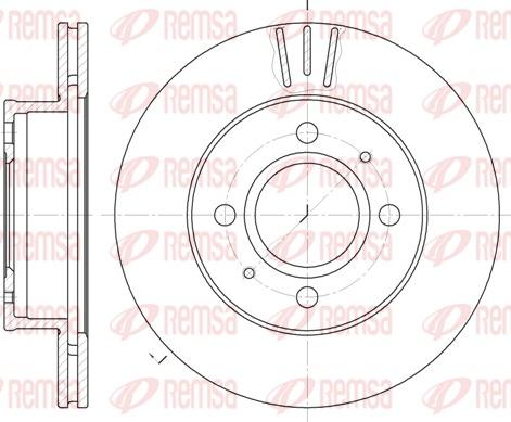 Remsa 6927.10 - Disque de frein cwaw.fr