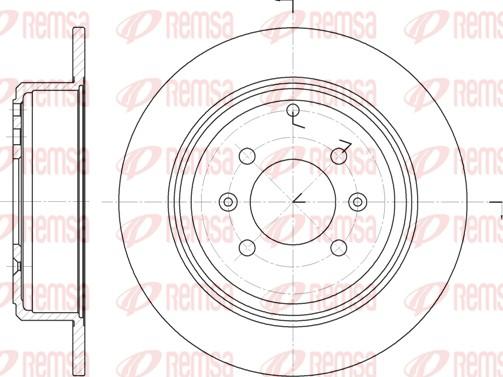 Remsa 6498.00 - Disque de frein cwaw.fr