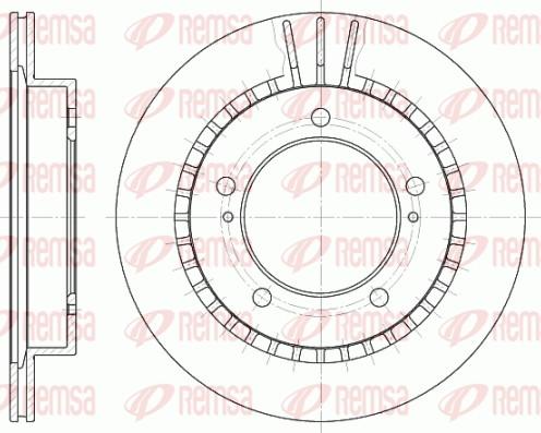 Remsa 6492.10 - Disque de frein cwaw.fr