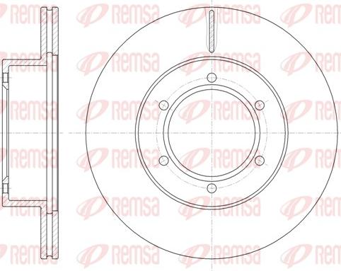 Remsa 6497.10 - Disque de frein cwaw.fr