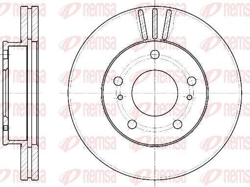 Remsa 6444.10 - Disque de frein cwaw.fr