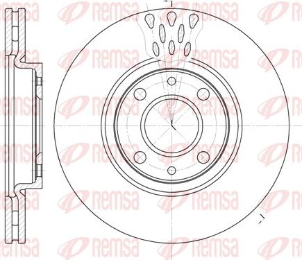 Remsa 6443.10 - Disque de frein cwaw.fr