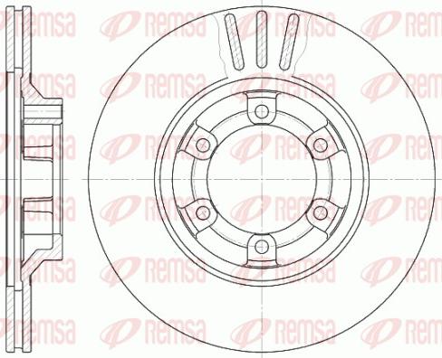 Remsa 6459.10 - Disque de frein cwaw.fr