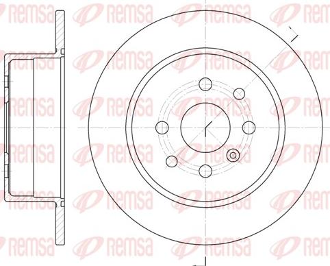 Remsa 6454.00 - Disque de frein cwaw.fr