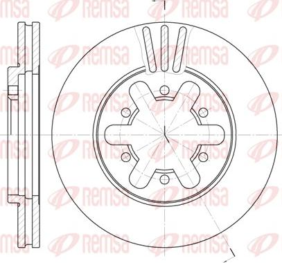 Remsa 6450.10 - Disque de frein cwaw.fr