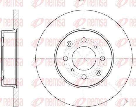 Remsa 6451.00 - Disque de frein cwaw.fr