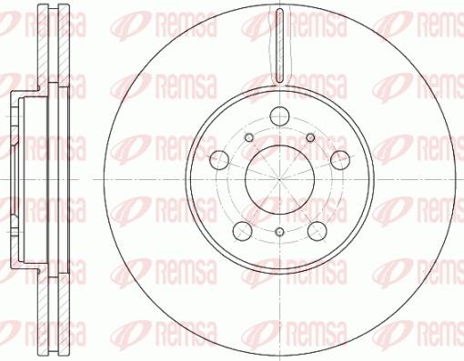 Remsa 6465.10 - Disque de frein cwaw.fr