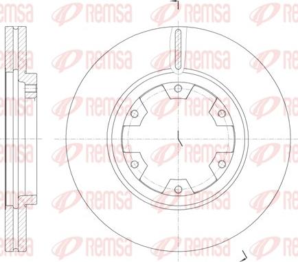 Remsa 6466.10 - Disque de frein cwaw.fr