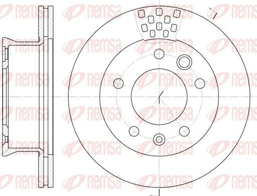 Remsa 6461.10 - Disque de frein cwaw.fr