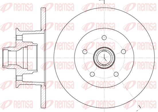 Remsa 6468.00 - Disque de frein cwaw.fr