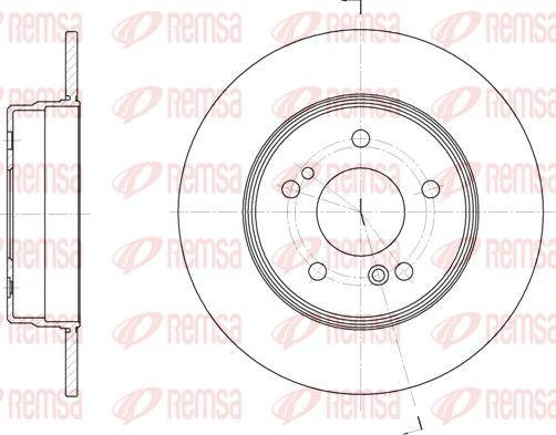 Remsa 6467.00 - Disque de frein cwaw.fr