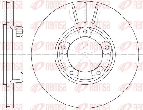 Remsa 6405.10 - Disque de frein cwaw.fr