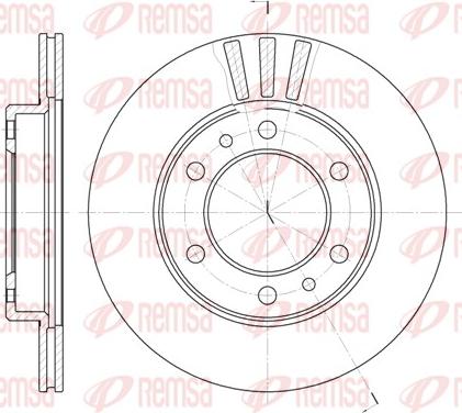 Remsa 6408.10 - Disque de frein cwaw.fr