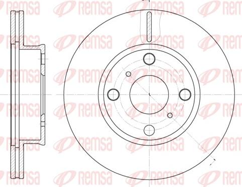 Remsa 6402.10 - Disque de frein cwaw.fr