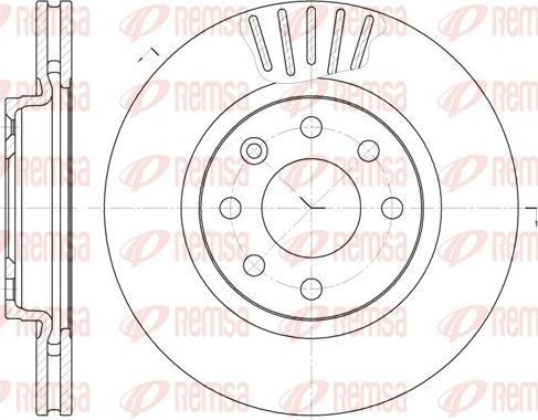 Remsa 6412.10 - Disque de frein cwaw.fr