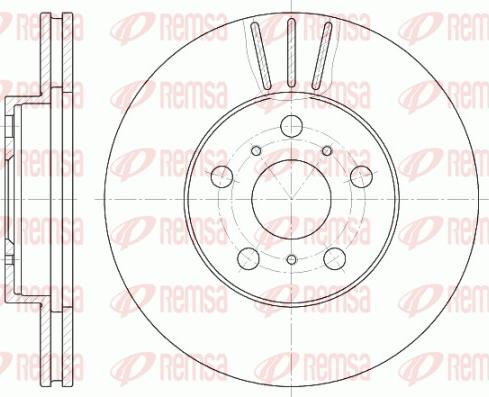 Remsa 6439.10 - Disque de frein cwaw.fr