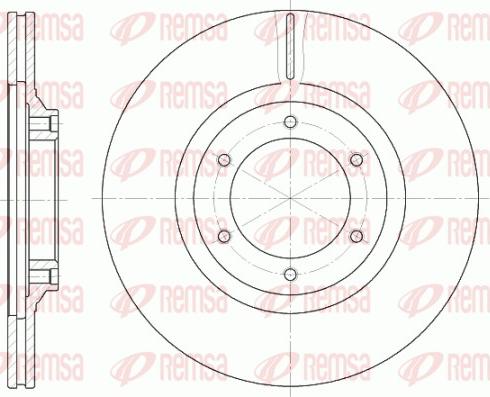 Remsa 6434.10 - Disque de frein cwaw.fr