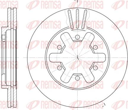 Remsa 6432.10 - Disque de frein cwaw.fr