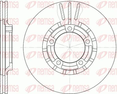 Remsa 6437.10 - Disque de frein cwaw.fr